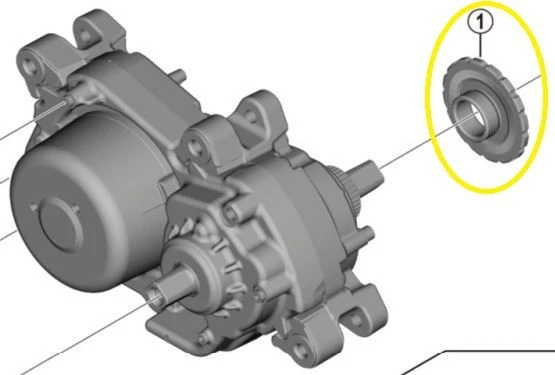 SHIMANO Verschlussring für STEPS Antriebseinheit DU-E5000